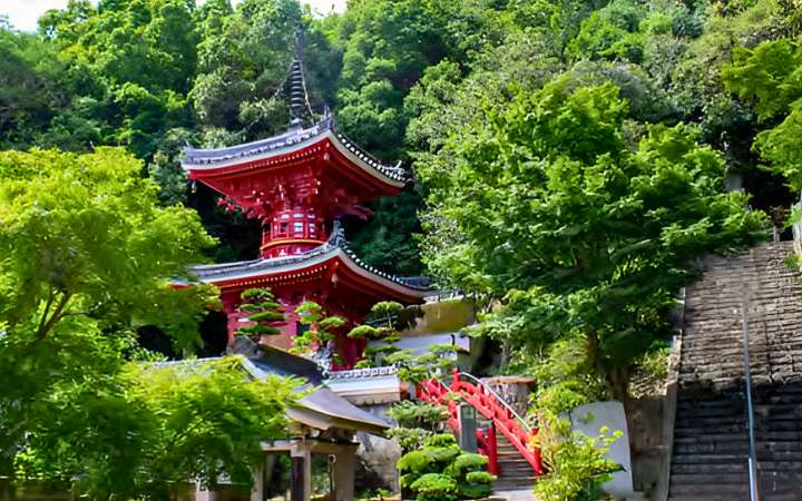 Konsen-ji Temple in Tokushima, Japan — Temple 3 on the Shikoku 88 Pilgrimage, featuring traditional Buddhist architecture, peaceful gardens, and a serene atmosphere for pilgrims.