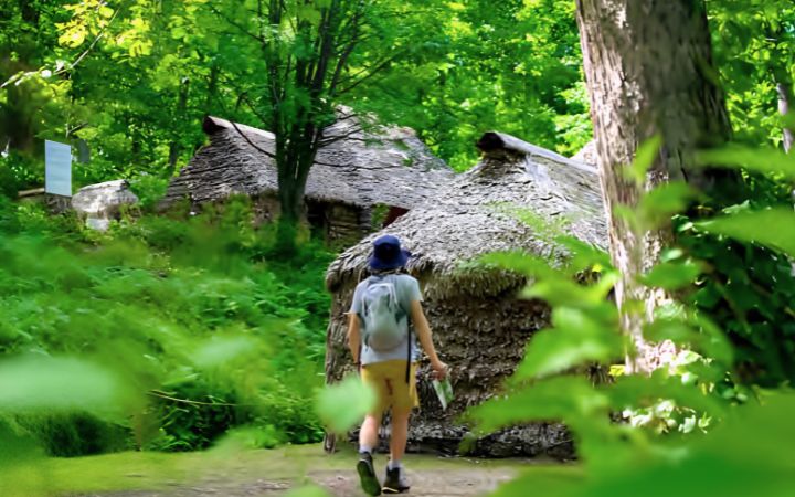 Traditional Ainu chise in Hokkaido, Japan – a historic Ainu dwelling showcasing traditional architecture, indigenous culture, and the unique heritage of northern Japan.
